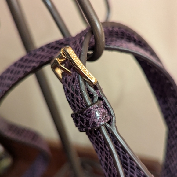 Michael Kors purple 💜 leather snakeskin print crossbody - Picture 5 of 15